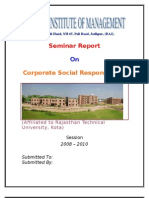 Seminar Report of CSR
