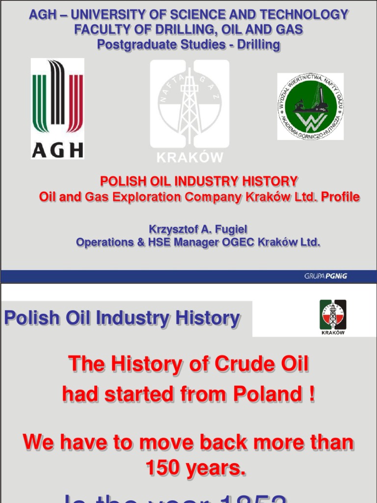 History of Polish Oil & Gas Industry Kerosene Petroleum Industry