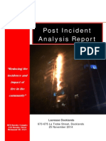 MFB-Post Incident Analysis Lacrosse Building Docklands, Melbourne