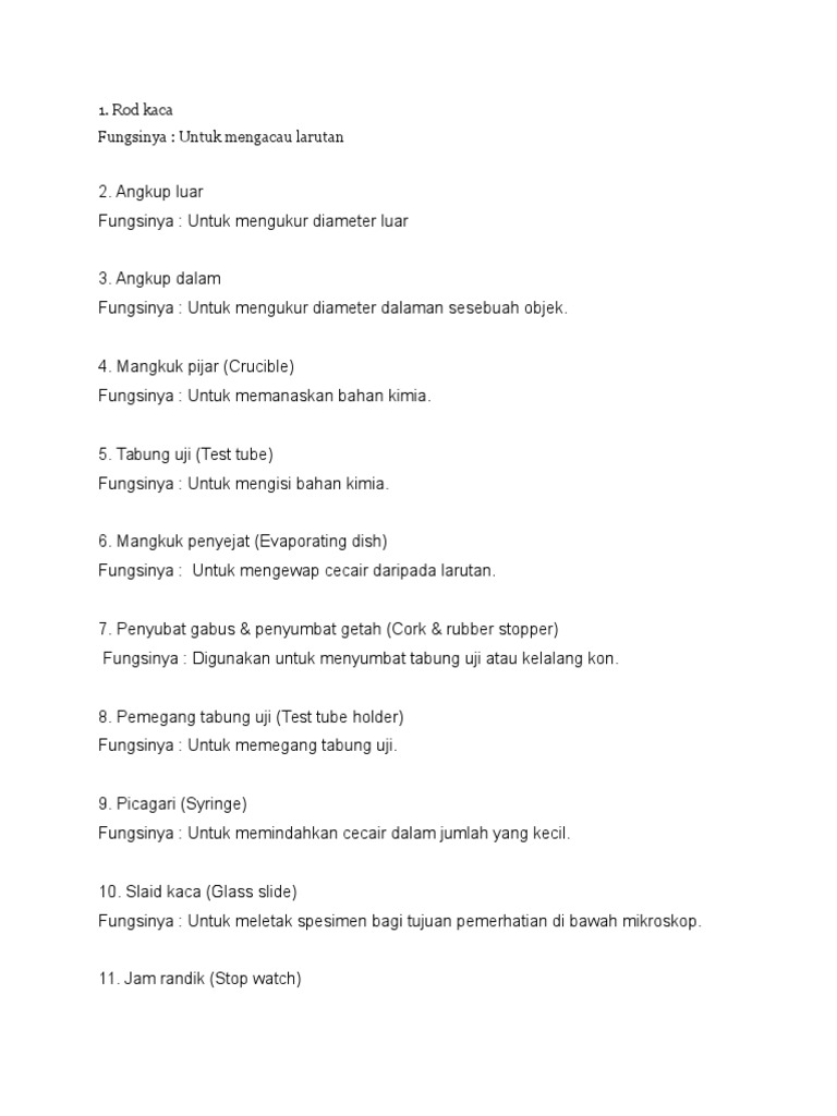Alat Radas Makmal Sains