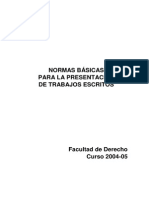 Normas para La Presentación de Trabajos Escritos PDF