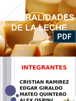 Generalidades de LA LECHE