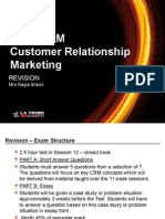 Mkt5Crm Customer Relationship Marketing: Revision