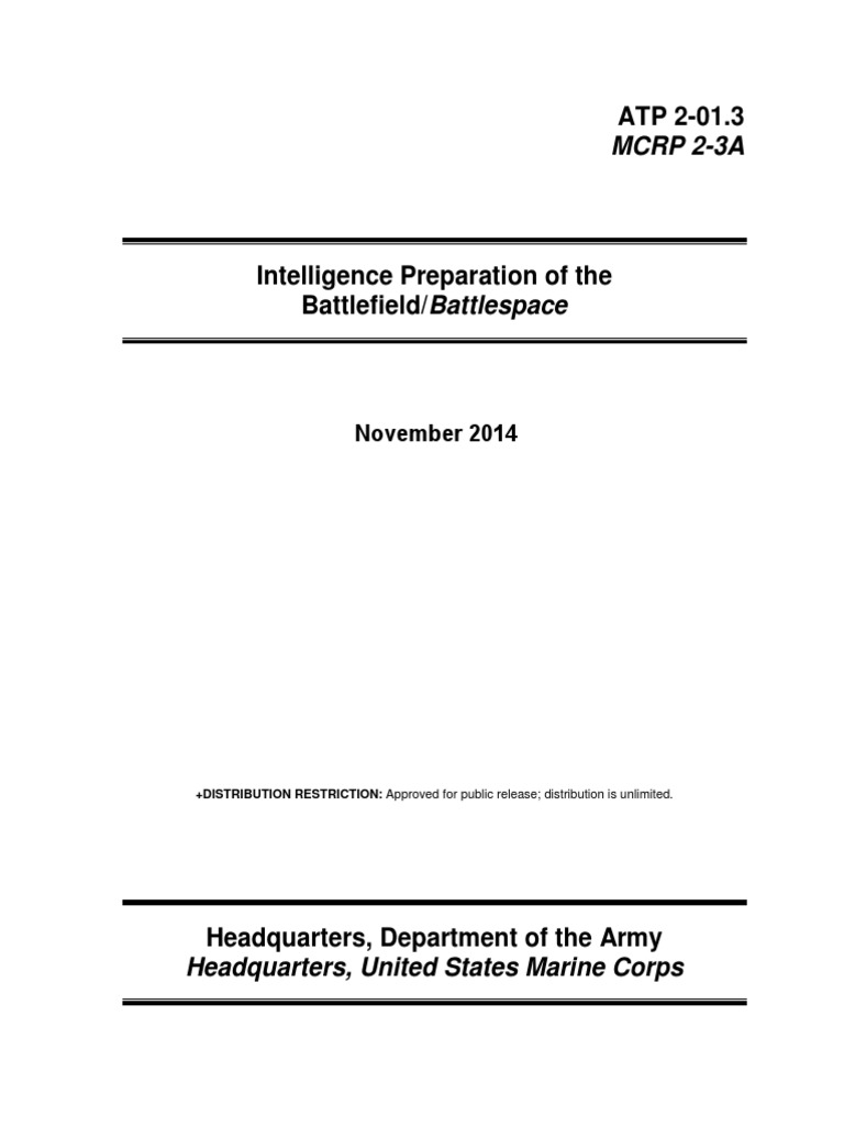 Battlespace intelligence preparation dod atp 2 01 3 pdf military