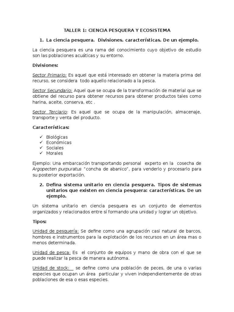 Taller 1 | PDF | Ciencia y matemáticas