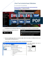 Recuperer Un JT Sur Le Site de France Televisions