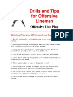 Tips and Drills For Offensive Linemen - 1