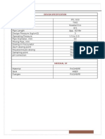 Datasheet of Pipe Flocculator: Design Specification