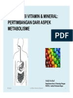 Prof Deddy - Fortifikasi Vitamin & Mineral, Pertikmbangan Dari Aspek Metabolisme