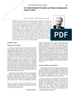 Why Artemisinin and Peroxides Antimalarials