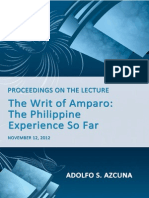 The Writ of Amparo The Philippine Experience So Far - CD