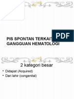 PIS Spontan Terkait Gangguan Hematologi