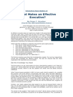 What Makes An Effective Executive?: by Peter F. Drucker