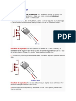 Prueba Del Transistor FET