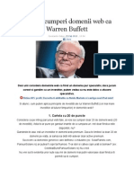 Cum Sa Cumperi Domenii Web CA Warren Buffett