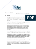 Ethics Code EFPA