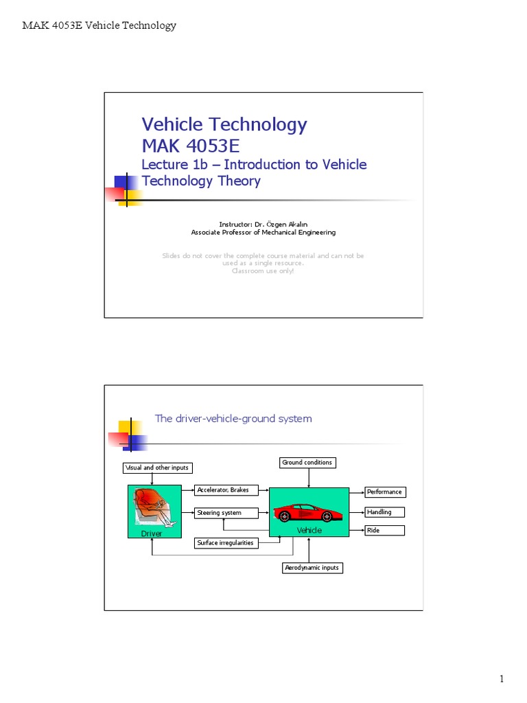 Vehicle Technologies | PDF | Suspension (Vehicle) | Vehicles