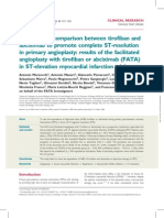 Randomized comparison between tirofiban and abciximab to promote complete ST-resolution in primary angioplasty: results of the facilitated angioplasty with tirofiban or abciximab (FATA) in ST-elevation myocardial infarction trial