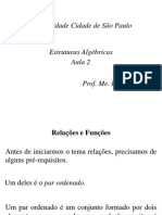 Estruturas Algébricas - Aula 2 - Relações e Aplicações I