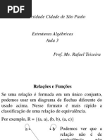 Estruturas Algébricas - Aula 3 - Relações e Aplicações II