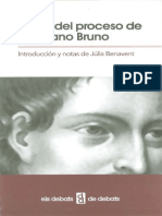 [Julia Benavent] Actas Del Proceso de Giordano Bruno