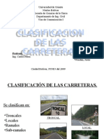 Clasificación de Carreteras