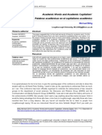 Billig 2013 Academic Words and Academic Capitalism Athenea Digital - Revista de Pensamiento e Investigacion Social 13 1-7-12