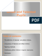 Gifted and Talented Pupils