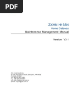 Download ZXHN H168N V31 VDSL2 Modem Maintenance Management Manual by Szkreccs Elek SN286285166 doc pdf