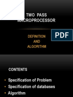 Two Pass Macroprocessor