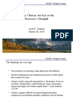 Policy Choices Are Key To The Recovery's Strength: Scott F. Grannis March 18, 2010