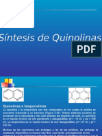 QUINOLINAS E ISOQUINOLINAS SINTESIS.pptx