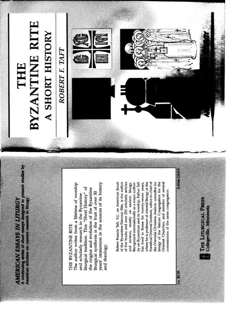 BOOK R. Taft - The Byzantine Rite - A Short History | PDF
