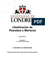 Antología Del Chef Clasificación de Pescados y Mariscos.