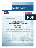 Entrenamiento Tecnico Bosh Service