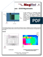 Loudspeaker Analysis - 2D/3D Magnetostatic: Results