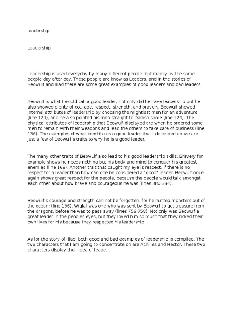 Iliad reflection essay image