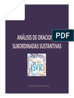 4 Eso Análisis de Oraciones Subordinadas Sustantivas