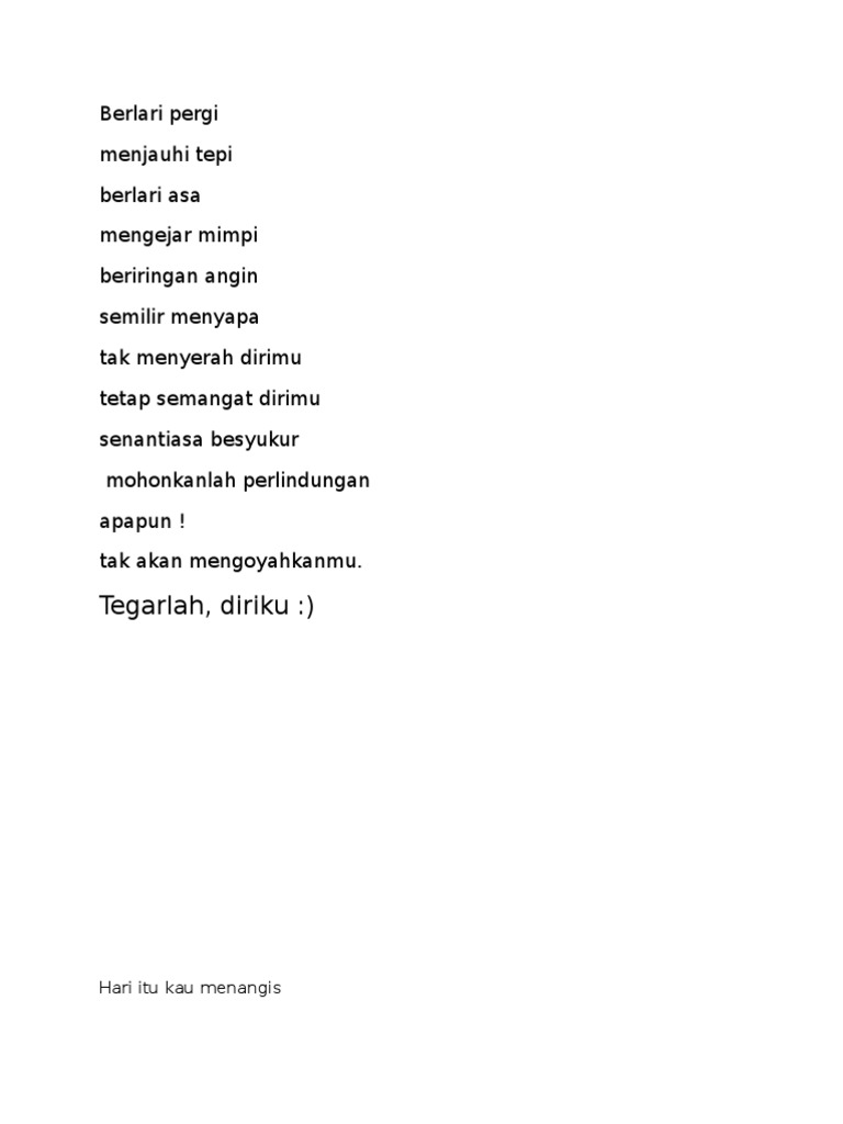 Contoh Puisi Tema Bebas Pdf