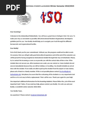 Guideline For International Students And Their Buddies Aktuell 01