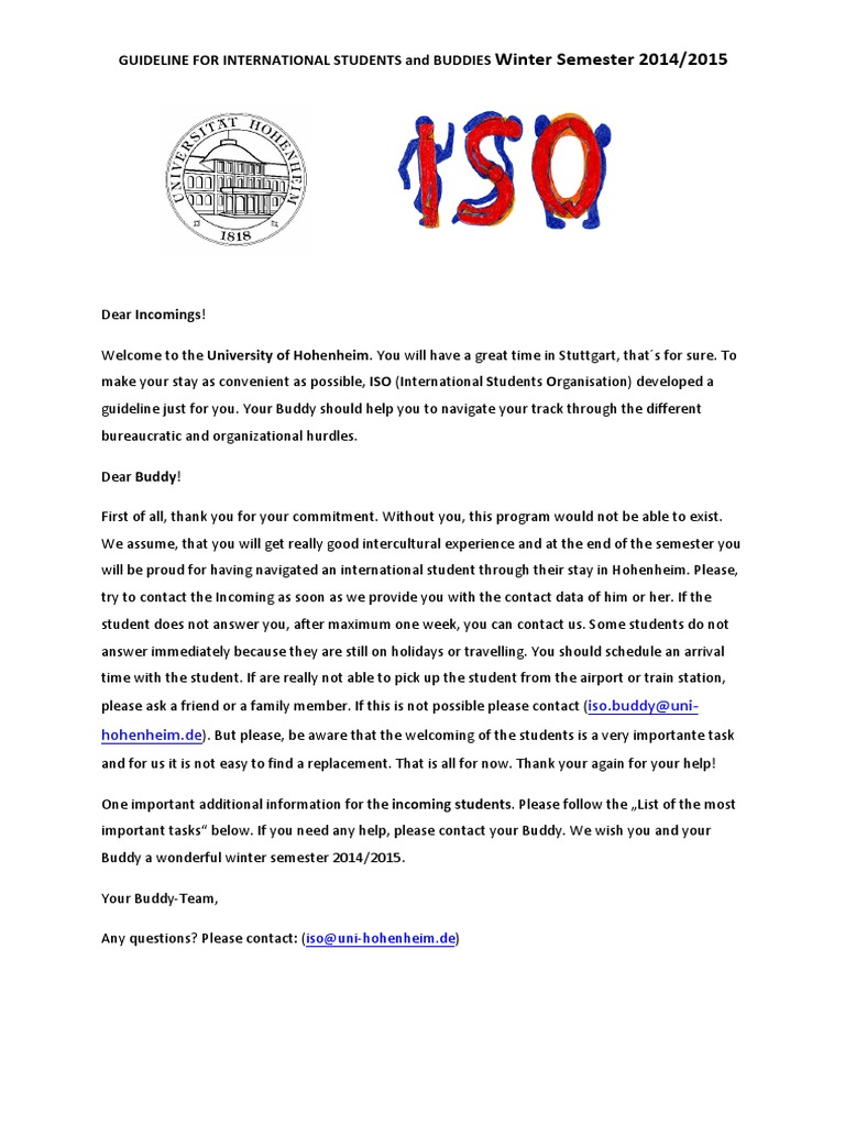 Guideline For International Students And Their Buddies Aktuell 01
