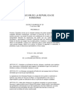 Constitucion Politica de La Republica de Honduras de 1982 PDF