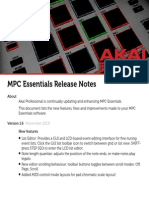 MPC Essentials Release Notes: (November 2013)