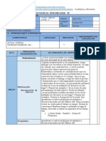 sesión de aprendizaje matematica