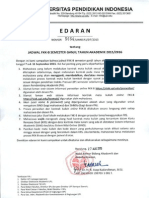 Edaran Jadwal FKK-B Semester Ganjil Tahun Akademik 2015-2016 PDF