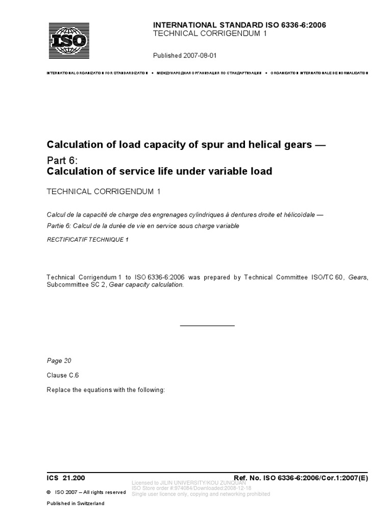Iso 6336-6-2006_technical Corrigendum