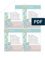 Invitaciones A Bautismo para Imprimir en Casa Gratis - Invitaciones para Bautizo de Papel Gratis - Correomagico PDF