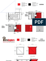 Cabina y Contenedor Petroexplora Medidas Color