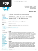 Estrutura, Afiguração e “Jogos de Linguagem” Em Wittgenstein