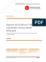 Migracion de CA Allfusiontm Erwinr Data Modeler A Embarcaderor Erstudior Una Guia Paso A Paso para Migrar